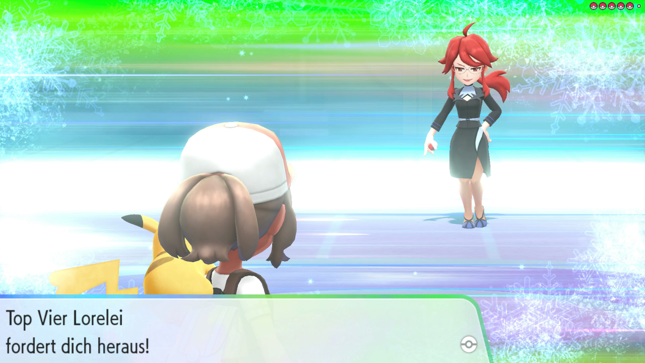 [26/11/2018] Wir treten gegen Top Vier Lorelei und ihre Eis- und Wasser-Pokémon an.