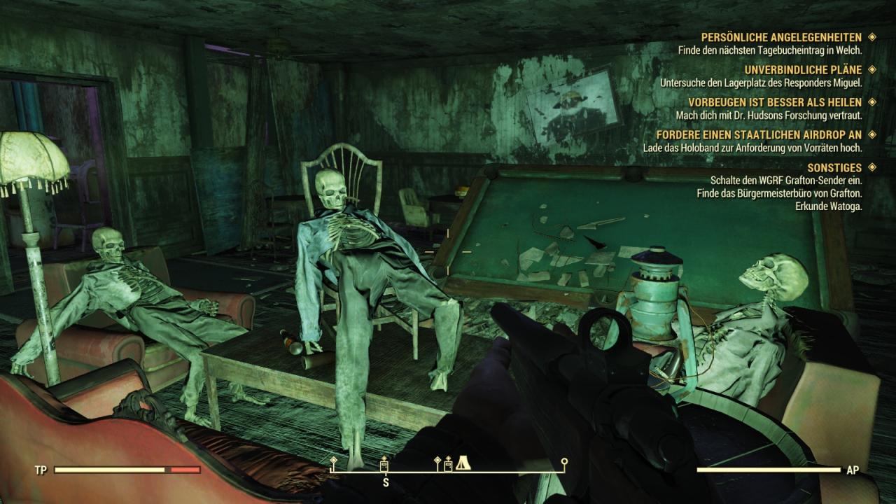 Skelette in Fallout 76.