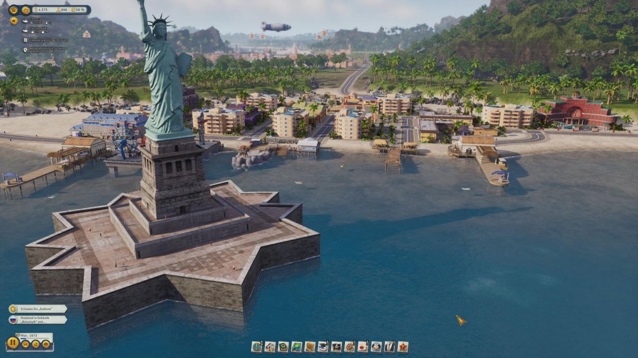 [17/12/2018] Durch sogenannte Raids können wir Weltwunder wie die Freiheitsstatue klauen.