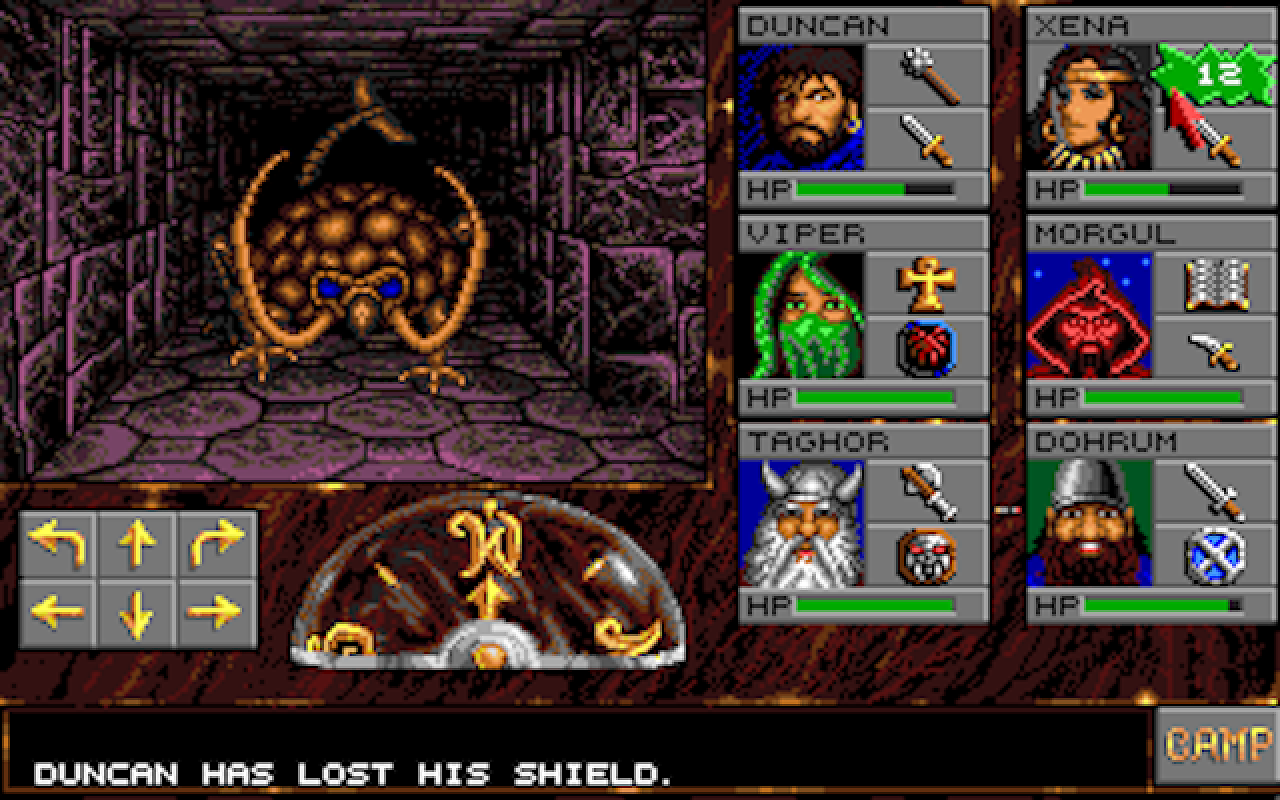 [10/12/2018] Westwoods Eye of the Beholder (1991) kam bei der Fachpresse gut an, musste sich aber harsche Kritik für ein unfassbar abruptes Ende gefallen lassen. Letzteres wurde in der Amiga-Fassung gegen eine animierte Sequenz getauscht.&nbsp;
