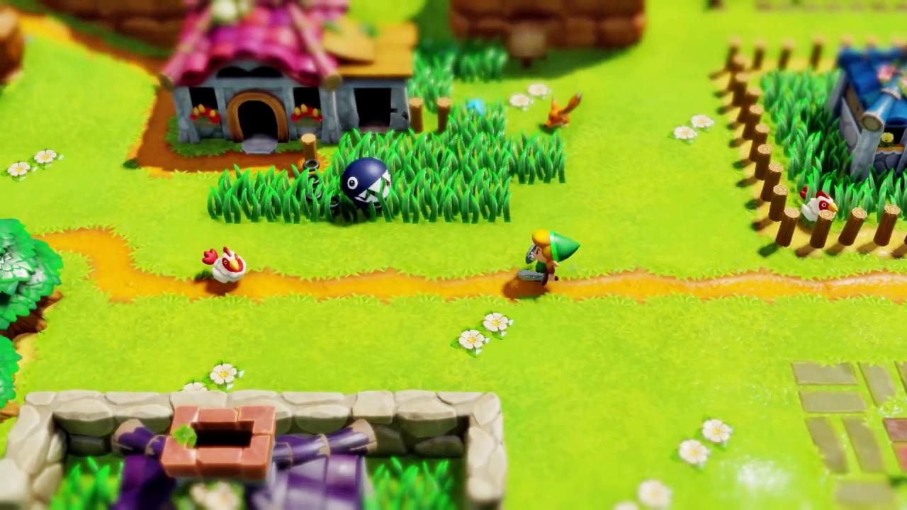 Das hier dürfte für viele Spieler der erste Anblick sein, wenn sie nach dem Start des Spiels Malin und Talins Haus verlassen. Mövendorf nebst Kettenhund Struppi und anderen Bewohnern sehen dabei besser aus als je zuvor.