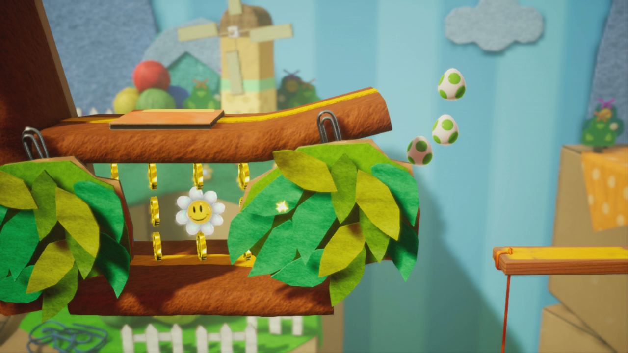 [28/03/2019] Yoshi's Crafted World: Welt 5 - Level 1: Flausch-Mobile: Gut versteckt findet ihr hier die zweite Blume des Levels.