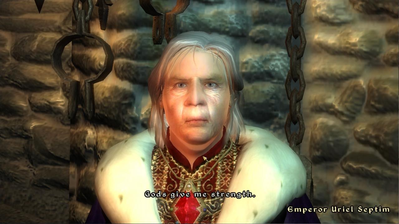 [29/03/2019] Der gealterte Uriel Septim VII steht kurz vor seiner Ermordung, der wir in Oblivion beiwohnen.