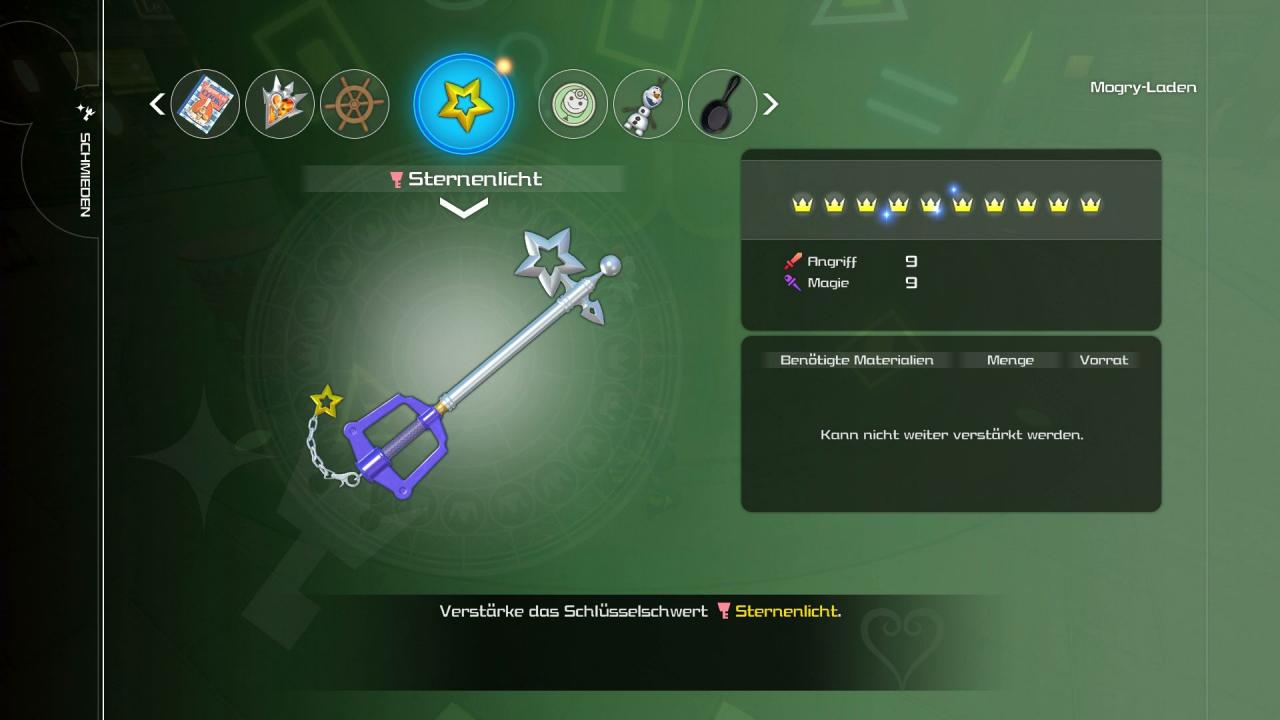 Kingdom Hearts 3 Schlüsselschwerter: Sternenlicht