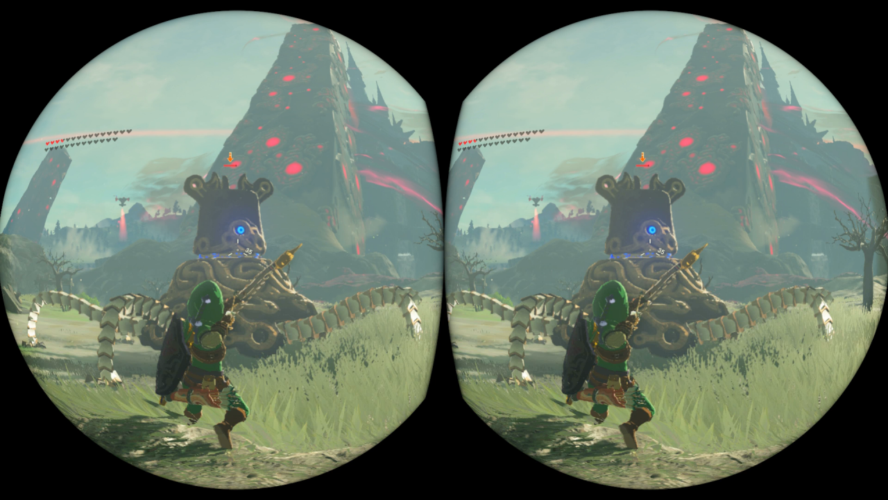 [26/04/2019] Die Bildschirmanzeigen werden in der VR-Variante von Zelda auf ein Minimum beschränkt.&nbsp;
