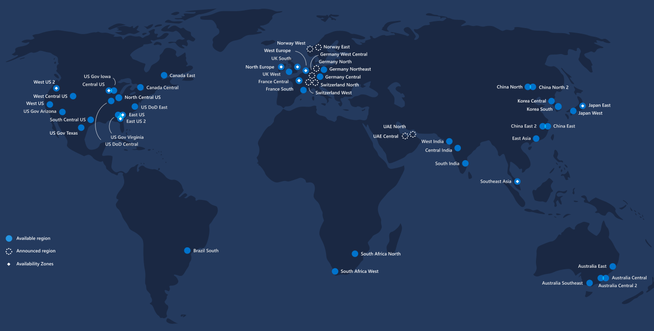 [30/04/2019] Das Rückgrat von Project xCloud sind die derzeit in 54 Regionen installierten Azure-Datenzentren. Allein in Deutschland betreibt Microsoft zwei davon (Germany Northeast, Germany Central). Zwei weitere sind in Planung (Germany North, Germany West Central).