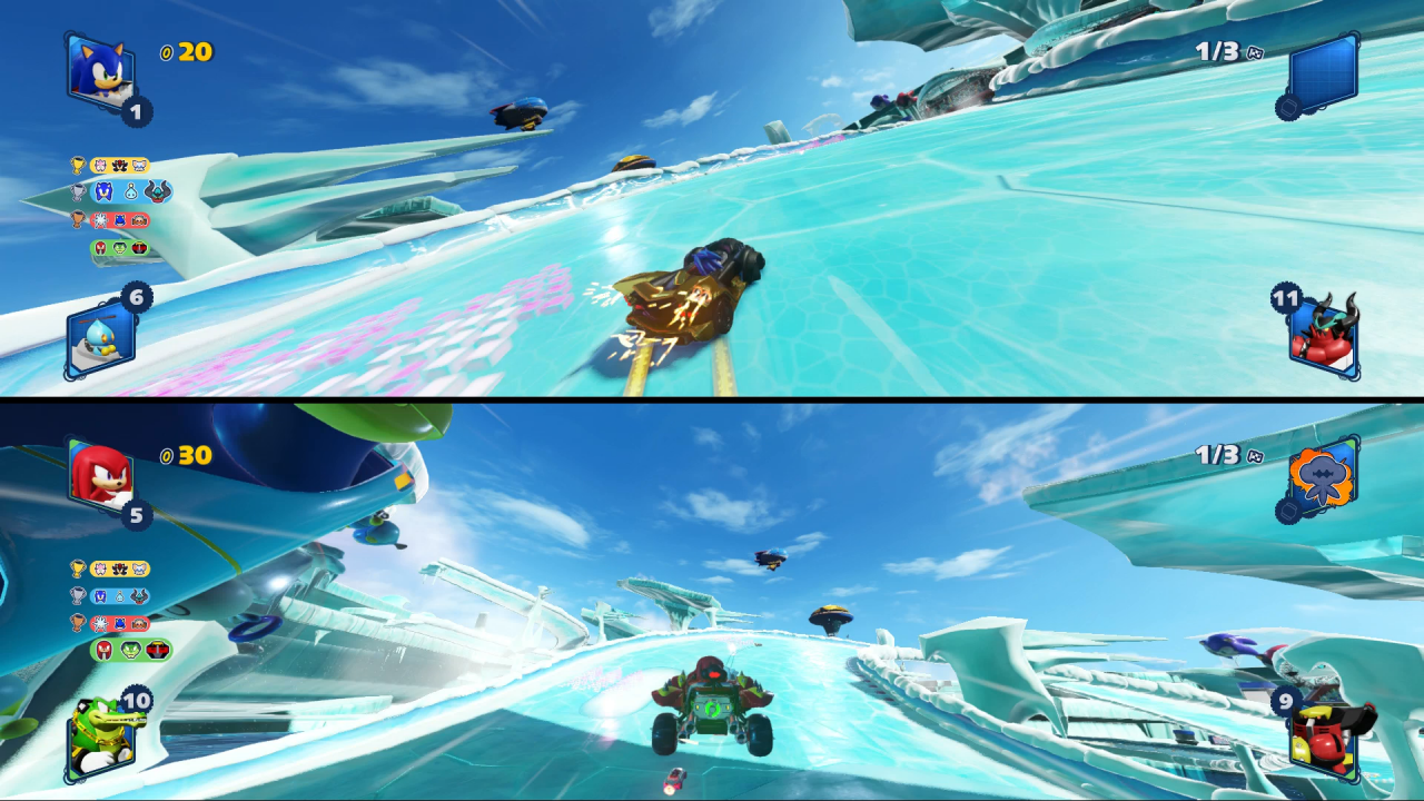 Wie die meisten Fun-Racer spielt Team Sonic Racing seine Stärken am besten im Mehrspieler-Modus aus. Der sorgt für den meisten Spaß im Spiel.