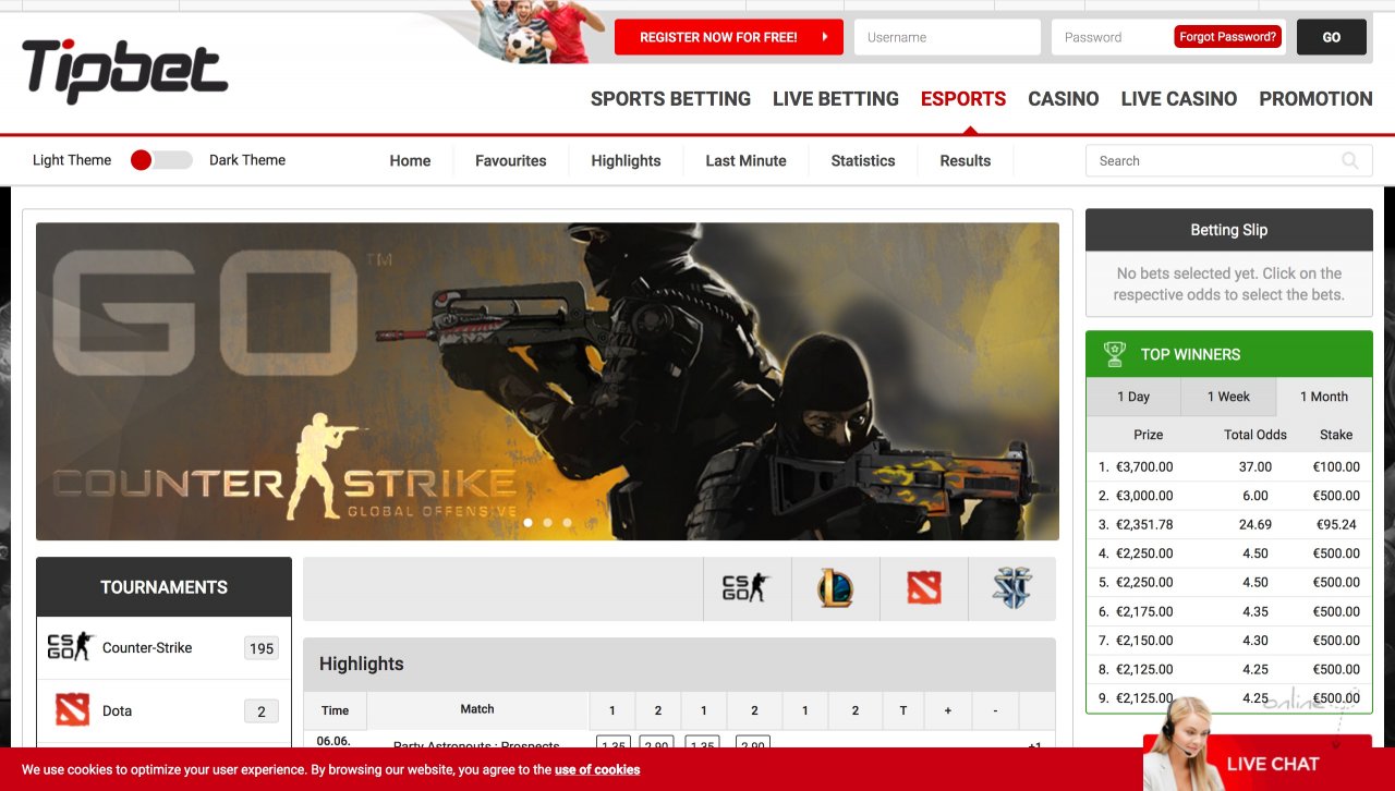 [28/06/2019] Ob betway.com, bet-at-home.com, NetBet, esportsbetting.com, Interwetten, Ladbrokes, betsson oder Marktführer Tipbet – bei vielen Online-Wettportalen kann man mittlerweile auf CS:GO-Duelle tippen.