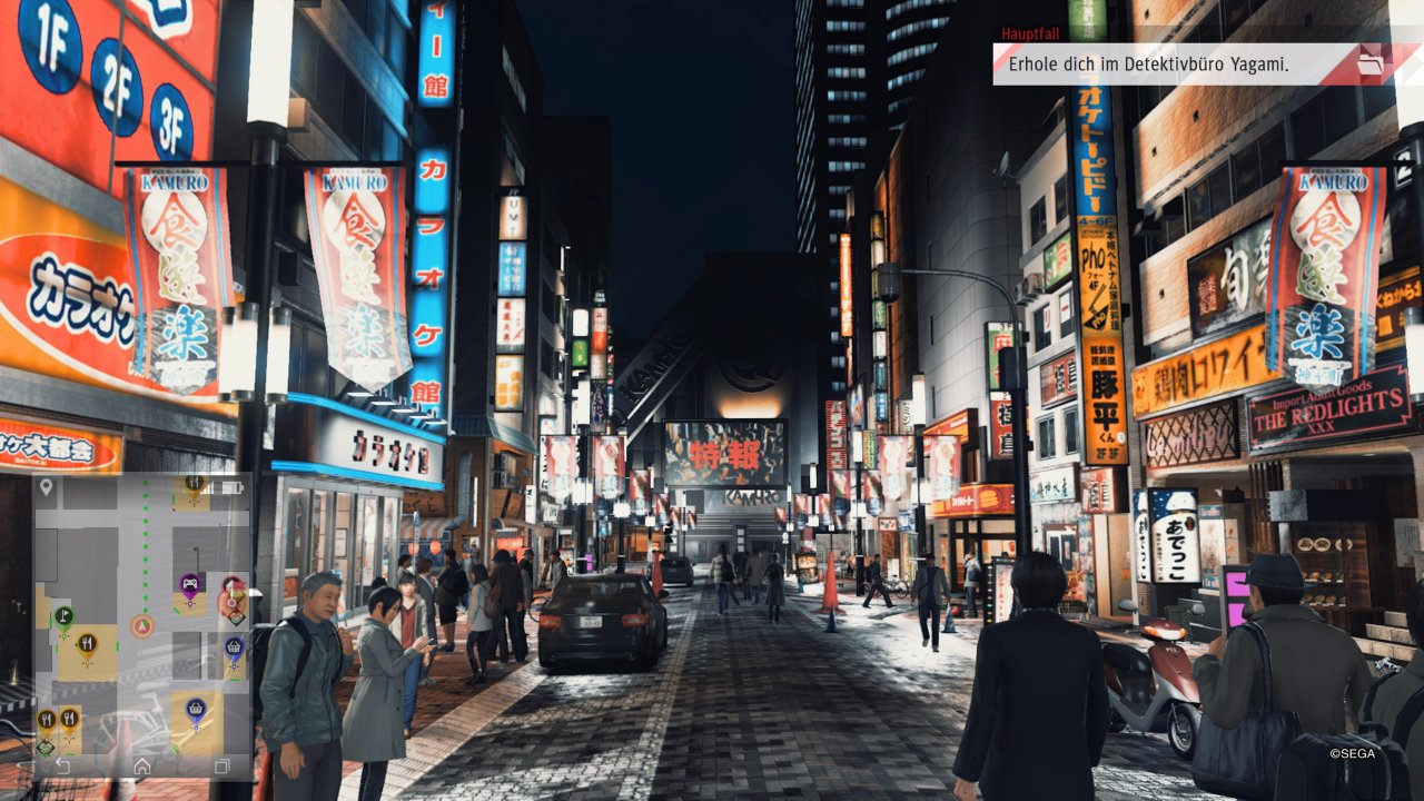 [19/06/2019] Wie schon in Yakuza 6 dürft ihr per Druck auf L3 die Perspektive wechseln und die herrlich detailreiche Spielwelt aus der Ego-Ansicht genießen. Kämpfe finden allerdings weiterhin nur in Third-Person statt.