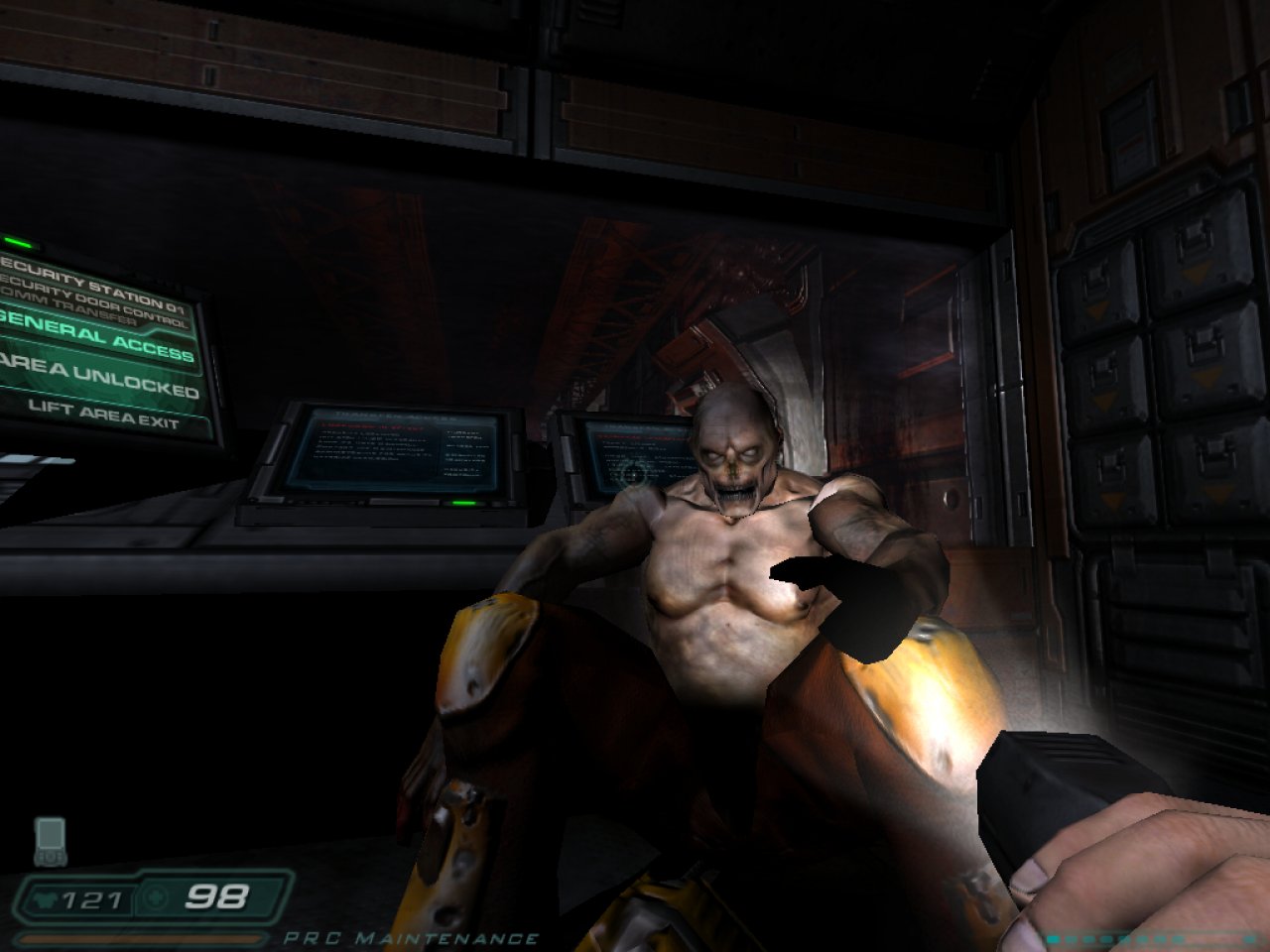 [08/08/2019] Die Taschenlampe avanciert schnell zum größten Ärgernis in Doom 3. Denn die Spielfigur kann nur die Funzel oder eine Waffe tragen. Die ständigen Wechsel stören den Spielfluss.