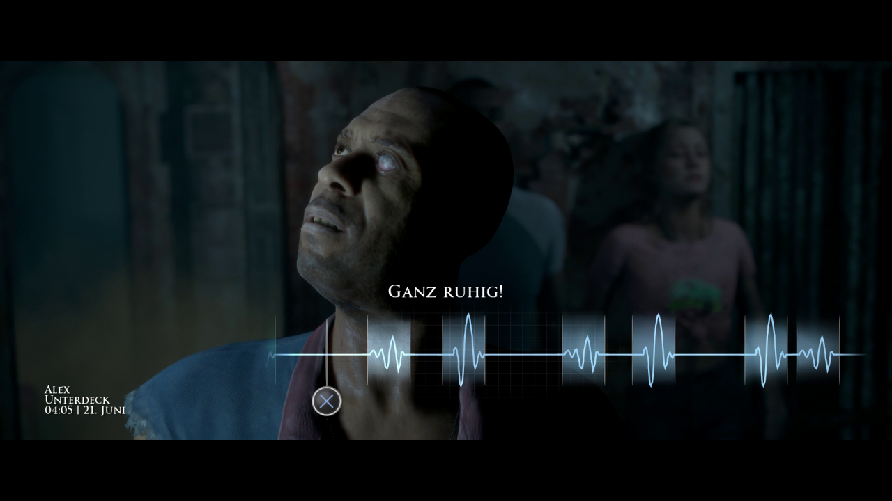 [27/08/2019] Anders als in Until Dawn haltet ihr nicht mehr den Controller still, sondern drückt einen Herzschlag nach.