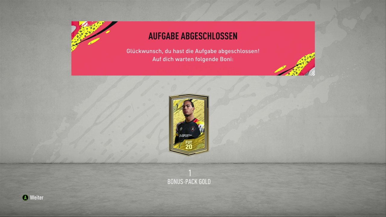 [26/09/2019] Als Belohnungen winken auch Goldpacks mit neuen Spielern.