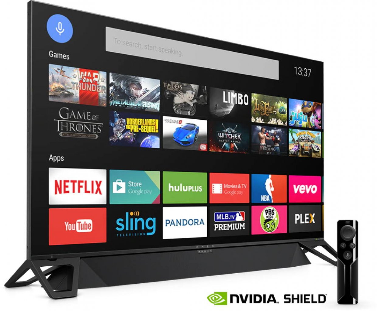 [13/09/2019] BFGDs wie der HP Omen X Emperium 65 müssen bei 65 Zoll 4K und 144 Hz bieten, zudem ist Nvidia Shield mit eingebaut.