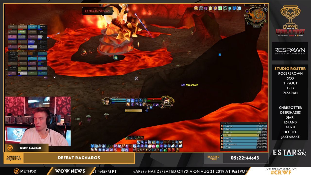 Molten Core in WoW Classic. 