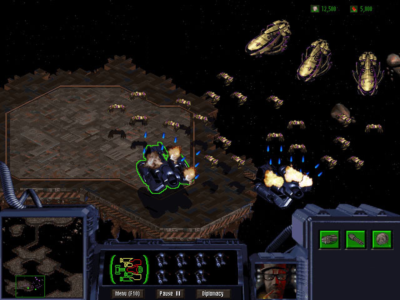 [19/11/2019] Frühe Alpha: Protoss-Trägerschiffe erinnern hier bereits deutlich an das fertige Spiel.