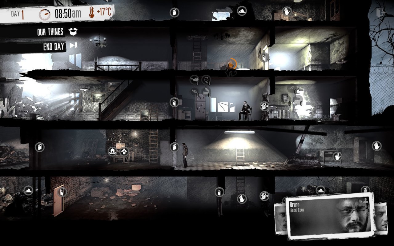 [13/12/2019] Das Antikriegsspiel This War of Mine vermischt verschiedene Gameplay-Einflüsse wie etwa Entscheidungsfreiheiten oder auch Rollenspielelemente. Im Mittelpunkt aber steht das Überleben als Zivilist in einem Kriegsszenario. &nbsp;