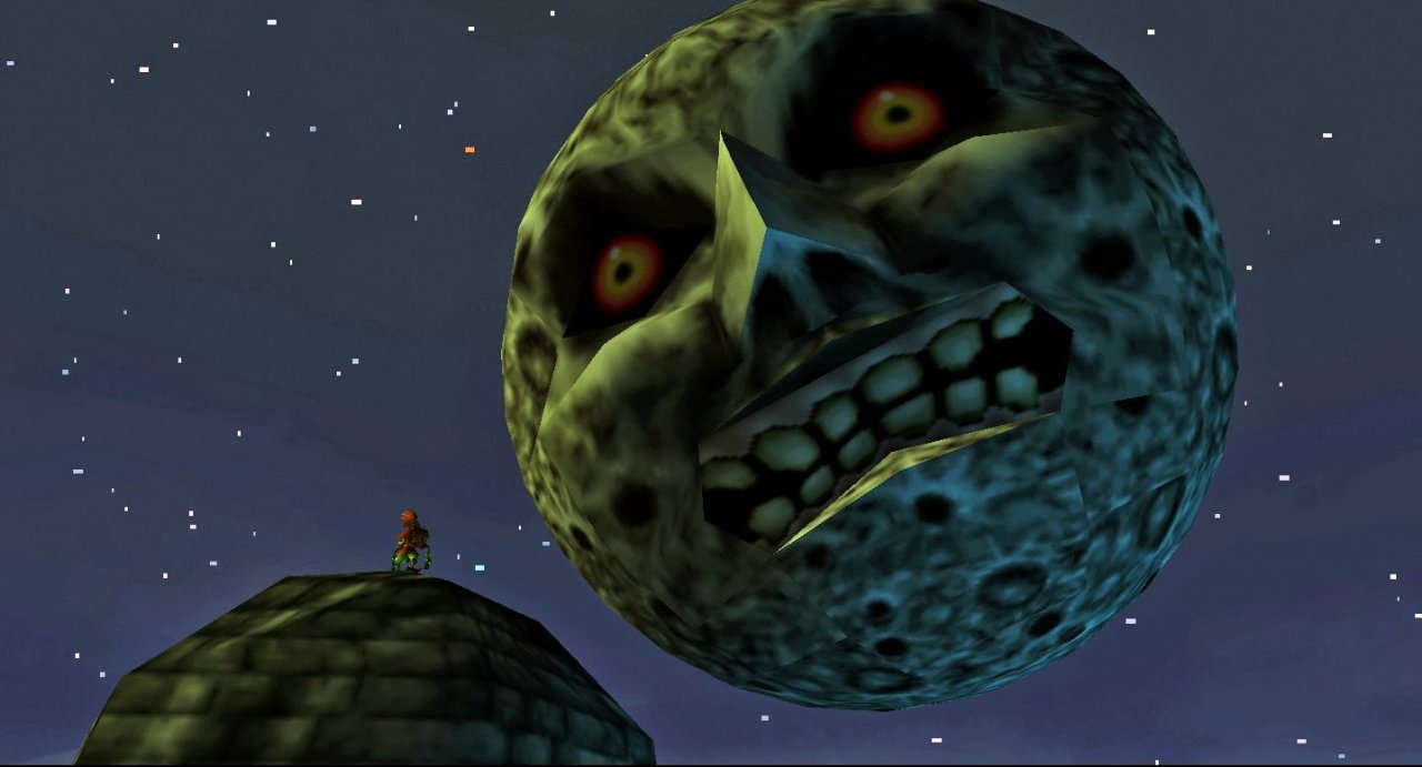 [12/03/2020] In The Legend of Zelda: Majora's Mask droht der Mond, auf die Erde zu prallen und dabei jegliches menschliches Leben auszulöschen.