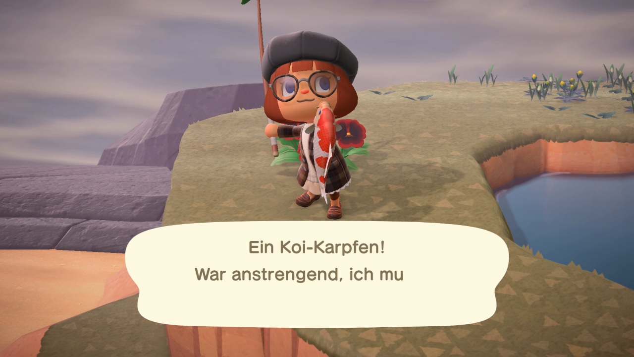 Durch das Angeln fangt ihr Fische, die ihr dem Museum spenden oder die ihr verkaufen könnt.