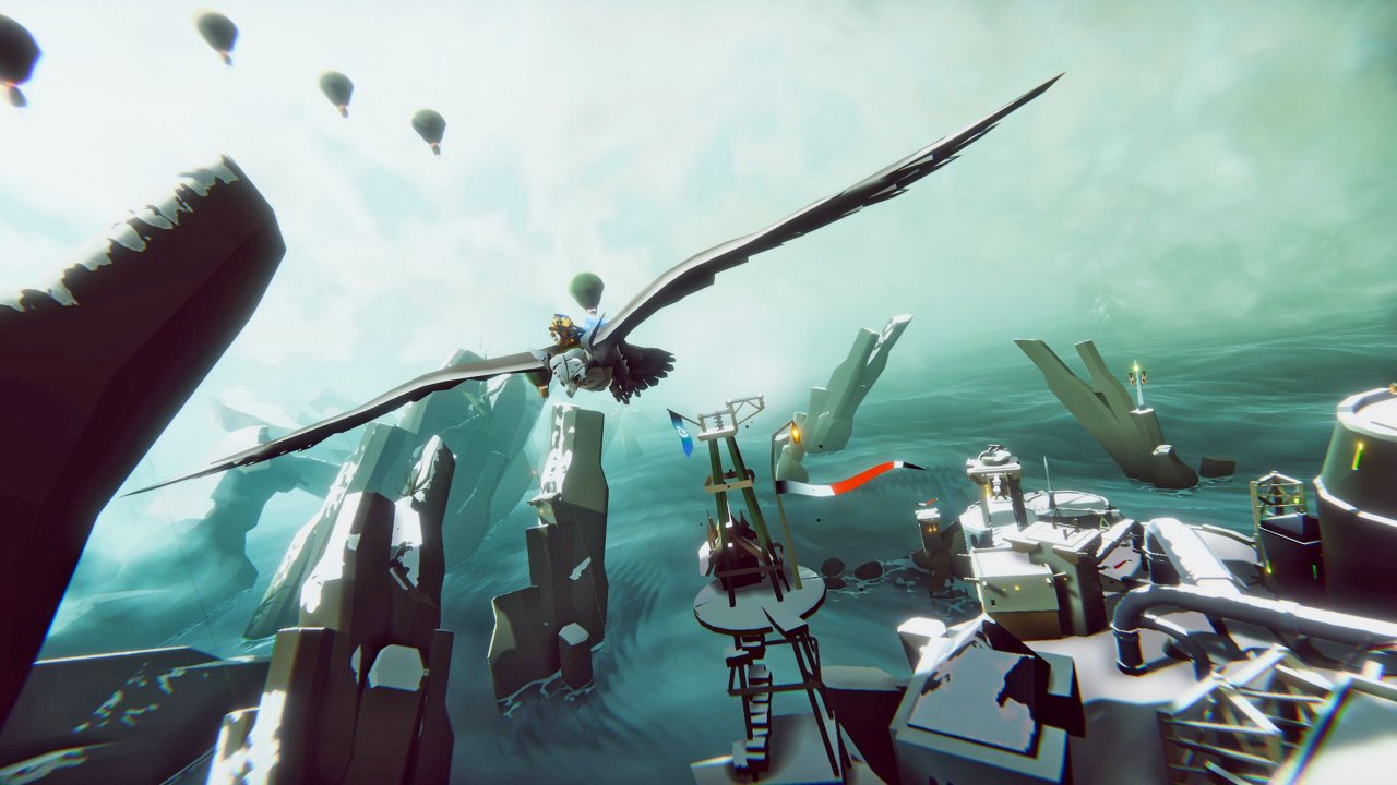 [05/03/2020] Im Indie-RPG The Falconeer steuern wir einen Reiter auf einem Flugtier. Dynamische Luftkämpfe sind das A und O!