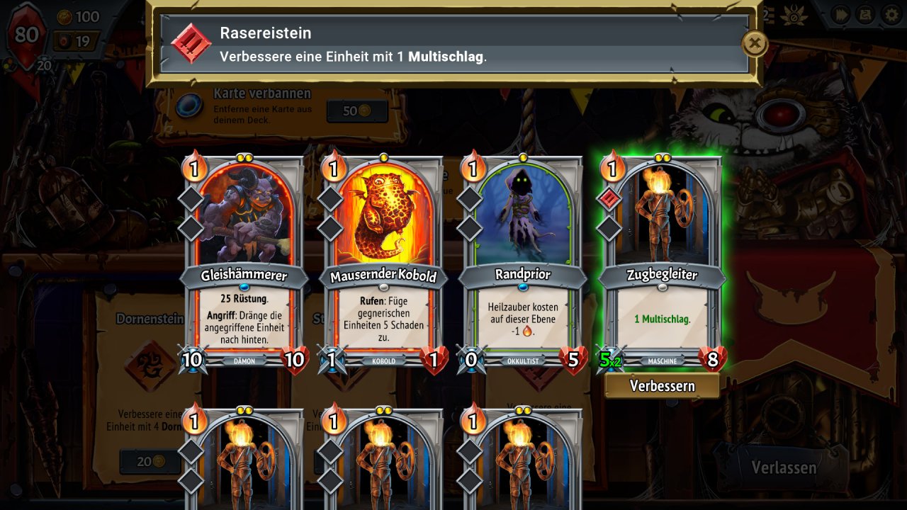 [29/05/2020] Unverzichtbar: Die meisten Karten bieten zwei Upgrade-Slots für nützliche Verbesserungen.