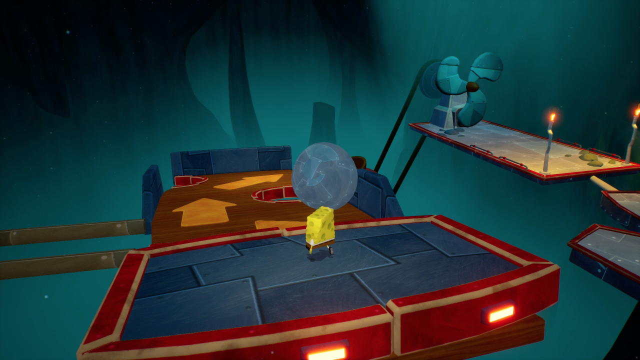 [22/06/2020] Hin und wieder setzt euch Schlacht um Bikini Bottom kleinere Rätsel und Geschicklichkeitsspiele vor, wie zum Beispiel diese Mini-Version eines Kugellabyrinths.