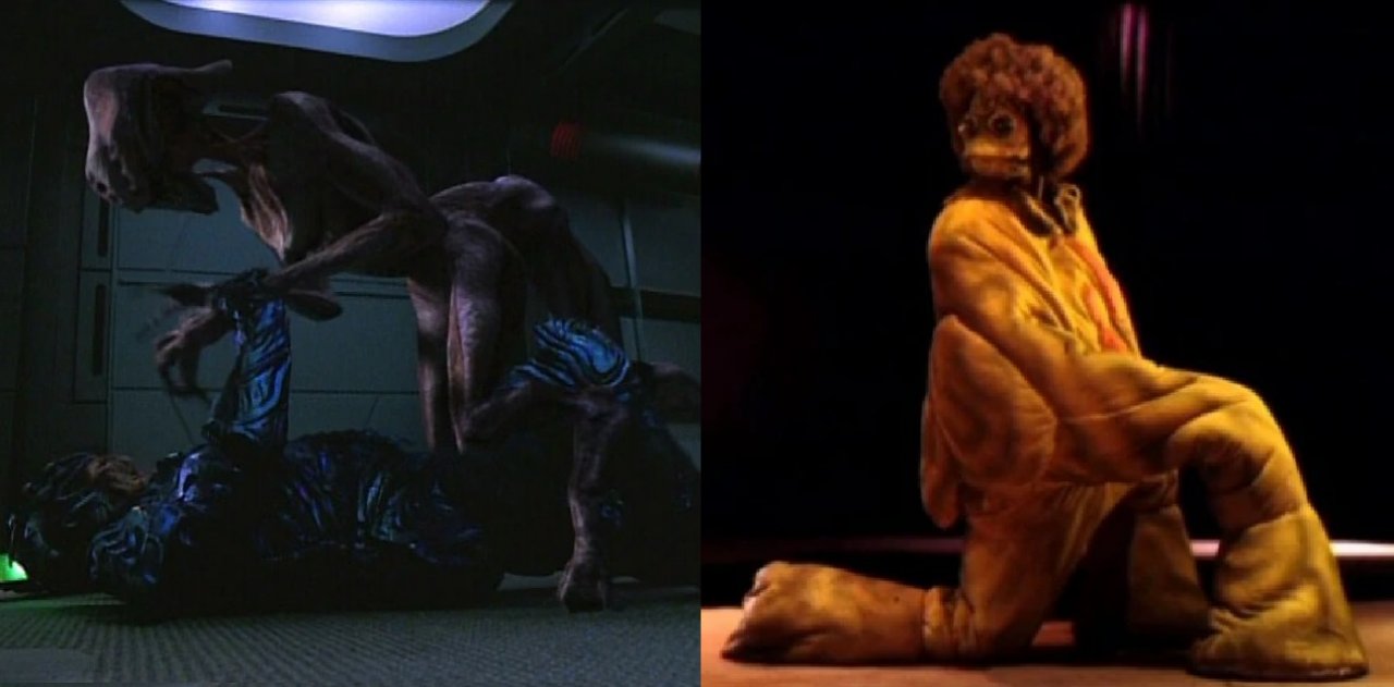 [24/07/2020] 8472 -&nbsp;In den DVD-Kommentaren der 4. Staffel von Star Trek: Voyager versteckt sich der Urahn von Spezies 8472: Das außerirdische Afro-Monster aus einem Theaterstück von Dan Curry.