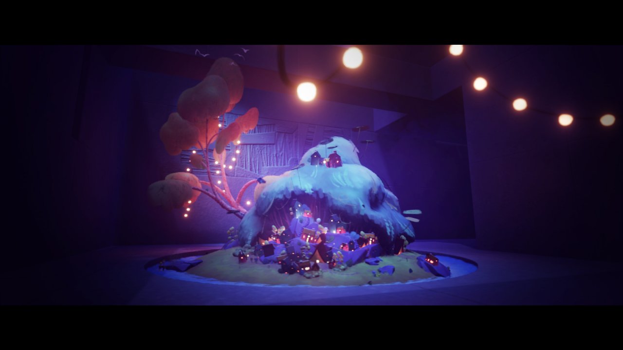 [21/07/2020] In Inside the Box findet sich auch ein Diorama, welches unterschiedliche Modellfiguren und -landschaften beinhaltet, die aufzeigen sollen, was mit Dreams VR möglich ist.