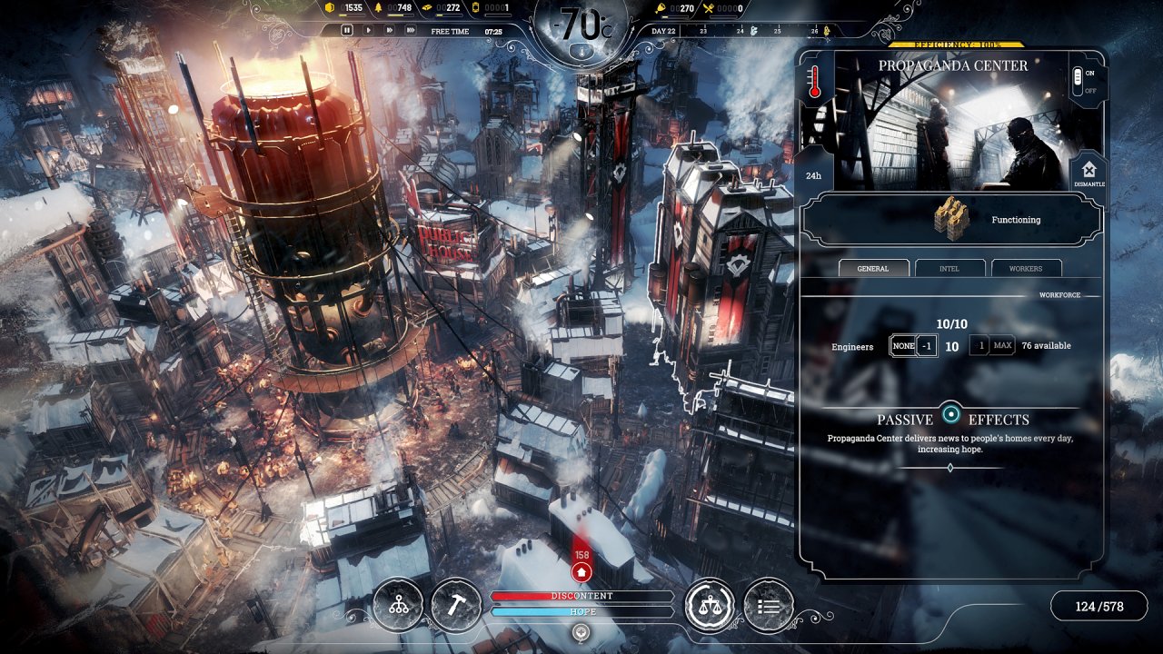 [25/08/2020] Frostpunk stammt von 11 bit Studios, den Machern von This War of Mine. Das Aufbaustrategiespiel verbindet Survival-Elemente wie Hunger oder Kälte mit moralischen Entscheidungen. &nbsp;