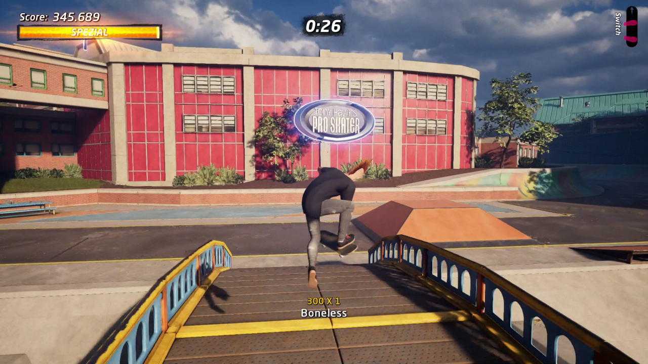 [03/09/2020] Überall in den Levels gibt es Stat-Punkte zu finden, mit denen man seinen Skater verbessern kann.
