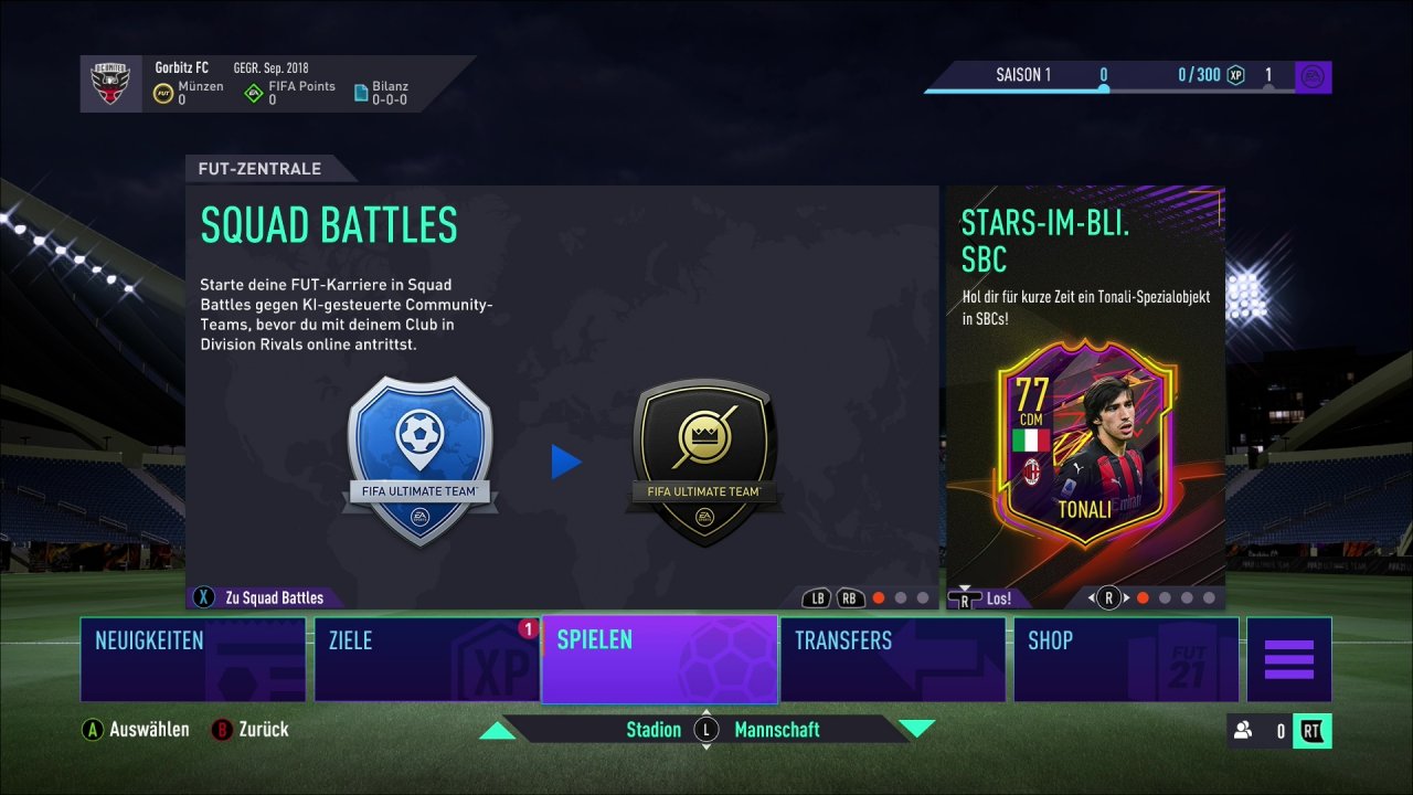 [13/10/2020] FIFA 21 - Ultimate Team - Squad Battles - Tipps zum FUT-Modus (1)