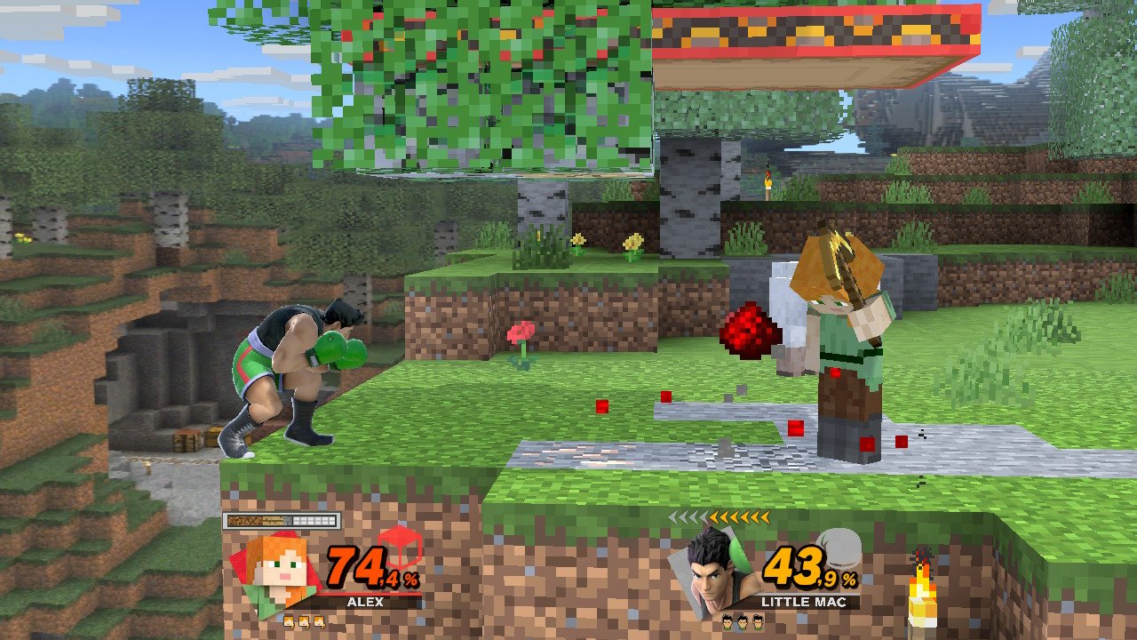 [30/10/2020] Super Smash Bros. Ultimate: Minecraft-DLC im Switch-Spiel ausprobiert! (5)