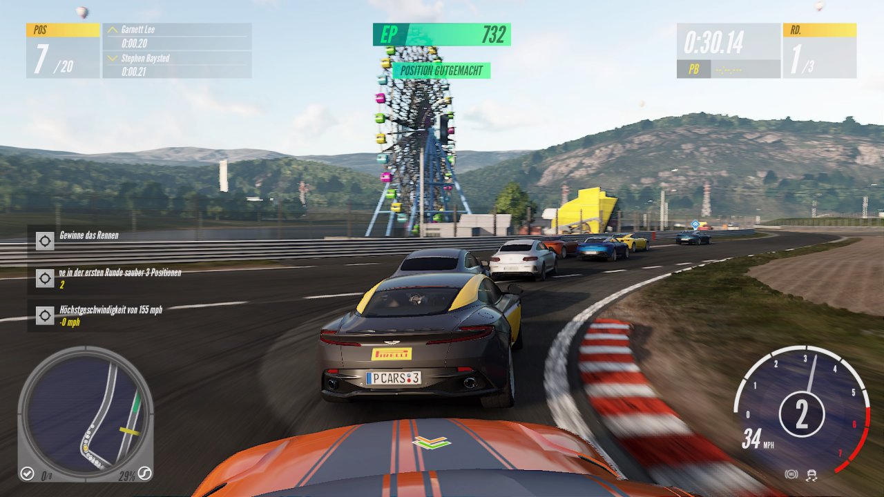 [02/10/2020] Viele Strecken, Fahrzeuge und Belohnungssysteme: Auf der Strecke macht Project Cars 3 nur wenig falsch und öffnet die Serie für neue Zielgruppen. Trotzdem wirkt das Progressionssystem mitunter aufgesetzt. &nbsp;