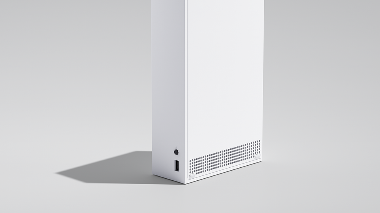 [04/11/2020] Perfekt für den Transport: Die Series S ist 40 Prozent kleiner als die Xbox Series X und überzeugt im Design auf voller Linie.