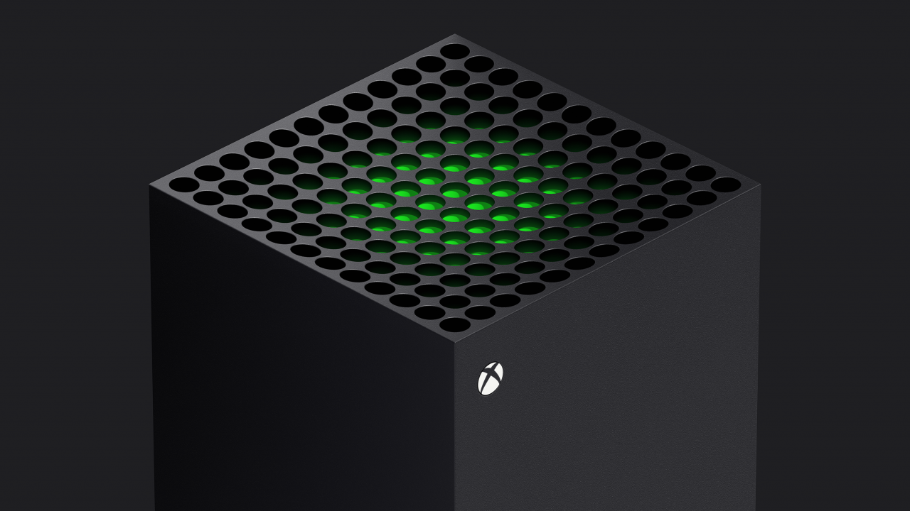 [04/11/2020] Die neue Xbox Series X präsentiert sich zwar sehr schlicht, mit den Grün gefärbten Lüftungslöchern werden trotz alledem hübsche Akzente gesetzt.
