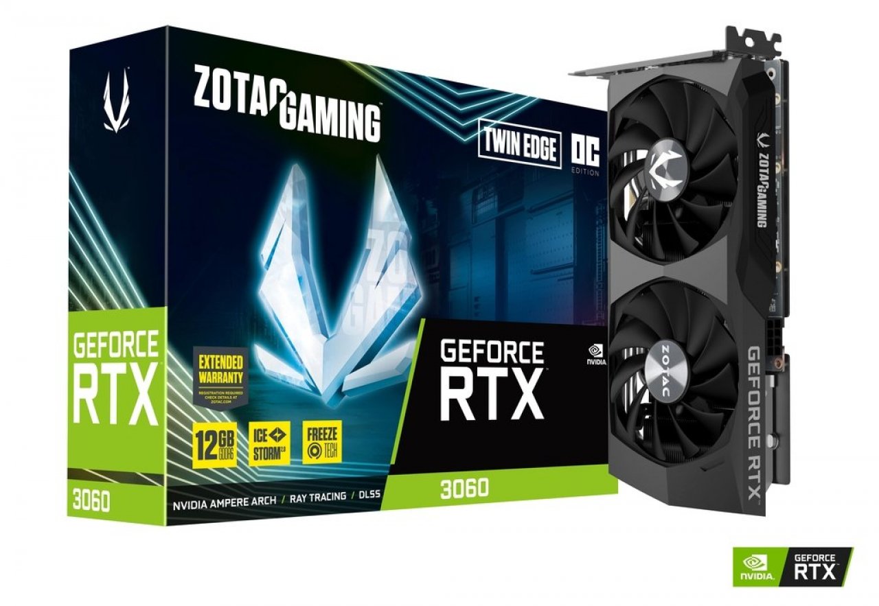 [26/02/2021] Exemplare der Nvidia GeForce RTX 3060 wie hier ein Modell von Zotac sind bereits vergriffen - wir blicken trotzdem auf die Leistung der neuen Grafikkarte.