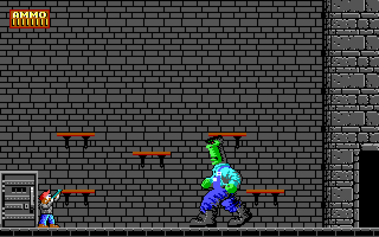 [18/02/2021] Für Gamer’s-Edge-Abonnenten bei Softdisk entwickelt das id-Software-Quartett 1991 Dangerous Dave in the Haunted Mansion. Die vom Helden eingesetzte Shotgun ist die erste ihrer Art in einem id-Software-Spiel. Technisch überzeugen die im Vergleich zu Shadow Knights nochmals verbesserten Charakteranimationen.
