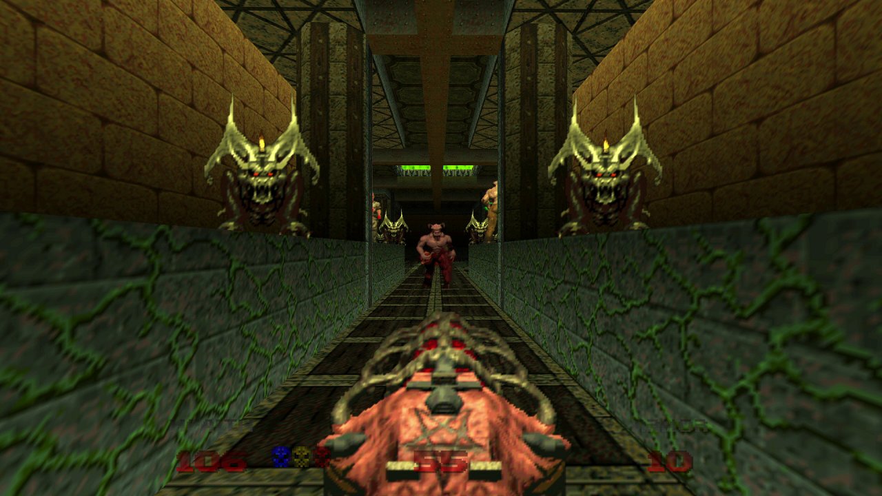 [18/02/2021] Doom 64 erscheint am 4. April 1997 exklusiv fürs Nintendo 64. Federführender Entwickler ist Midway in San Diego. Chef-Programmierer Aaron Seeler von Midway zieht damals extra für einige Zeit zu id Software um, um sich von Carmack in die Besonderheiten des Doom-Quellcodes einweisen zu lassen. &nbsp;