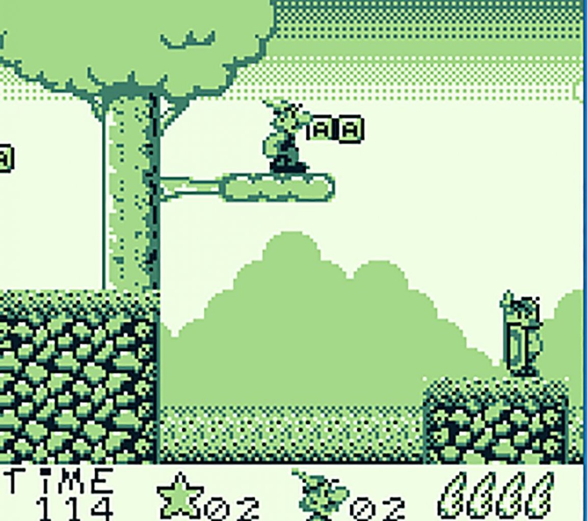 [05/03/2021] Die kümmerliche Spielfigur, die kleinen Blöcke – das erinnert wirklich stark an Super Mario Land auf dem Game Boy. Ist aber Asterix für den Game Boy.