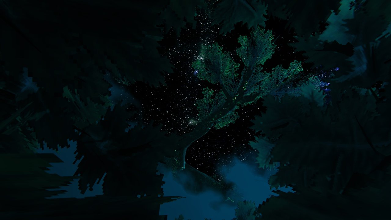 [18/03/2021] Wer in den nächtlichen Waldhimmel starrt, entdeckt Teile des Weltenbaumes. Schlechte Nachrichten: Die zehnte Welt besteht aus einem einzigen Ast und treibt ziellos durch das Nichts. Yggdrasil selbst liegt in weiter Ferne.