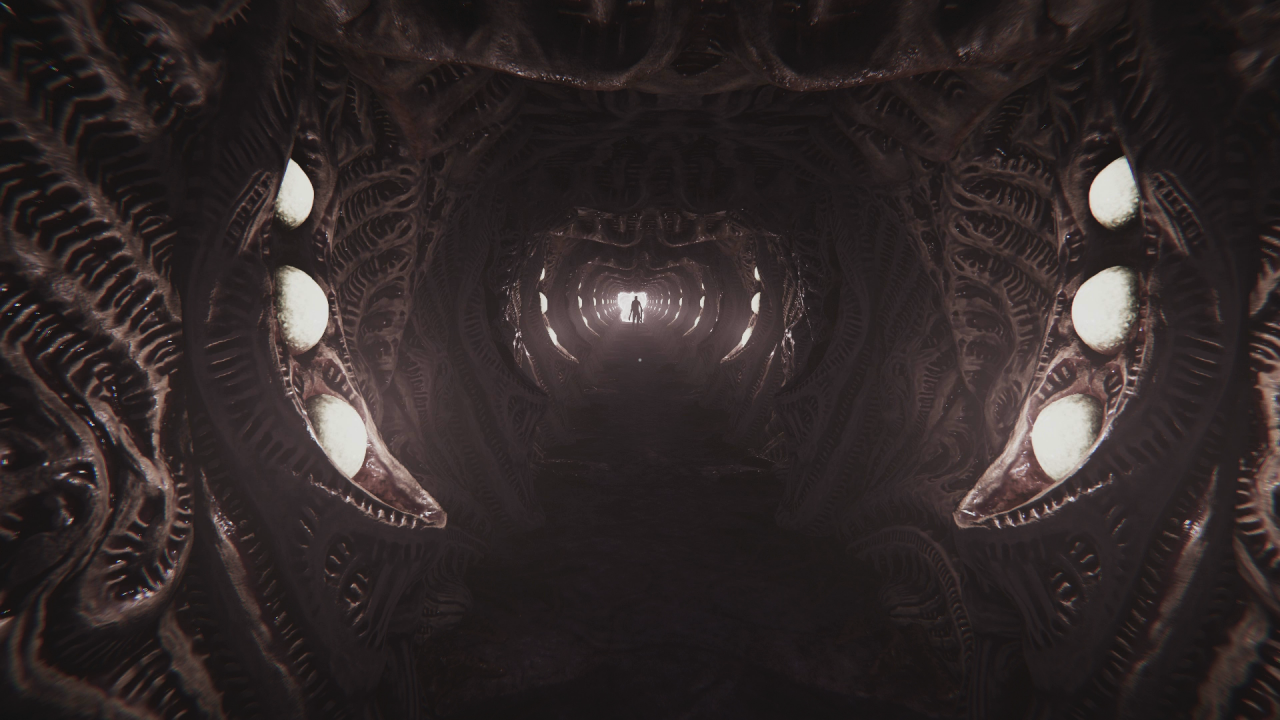 [21/04/2021] Beim Leveldesign haben sich die Macher von H.R. Giger inspirieren lassen. An manchen Stellen erinnert Lust from Beyond daher ein wenig an das Horror-Abenteuer Scorn.