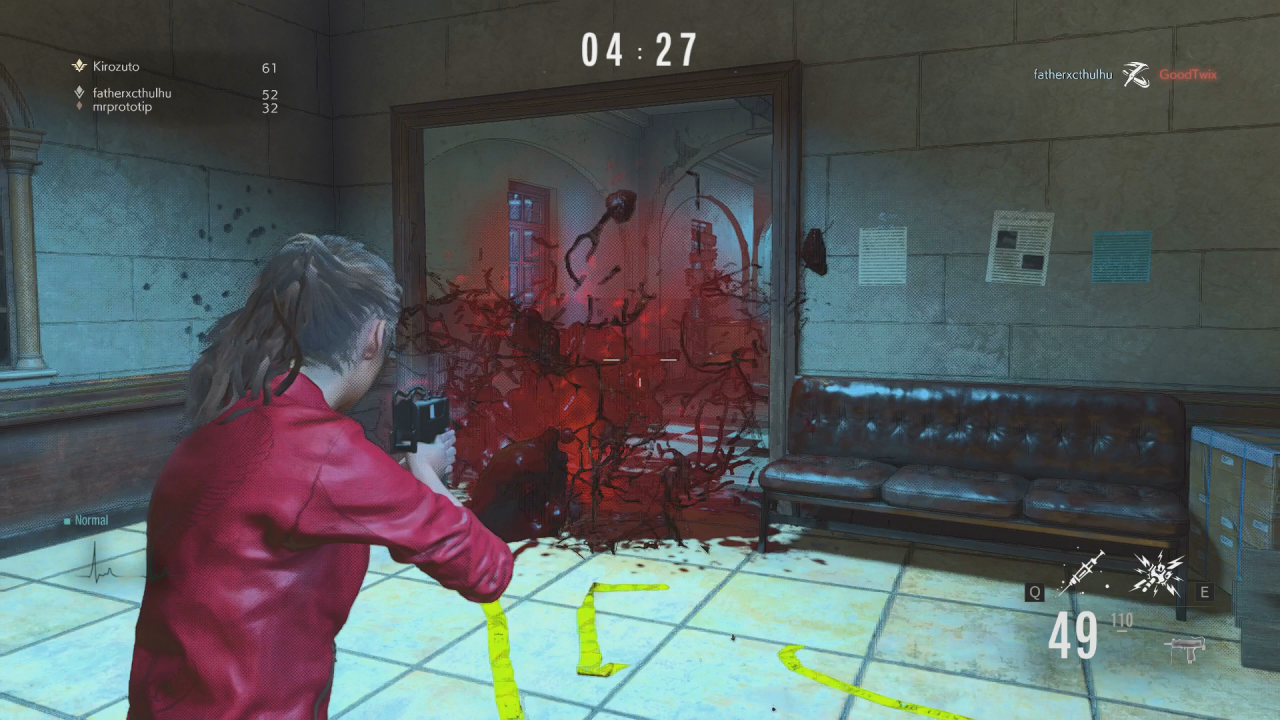 [09/04/2021] Ein blutiges Feuerwerk: Gegeizt hat Capcom mit Effekten nicht, die haben aber oft eher an B-Movie-Qualität.