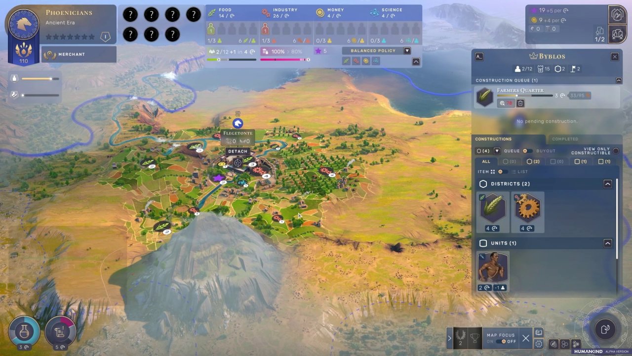 [31/05/2021] Städte wachsen ähnlich wie in Civilization 6 vom Stadtzentrum nach außen.