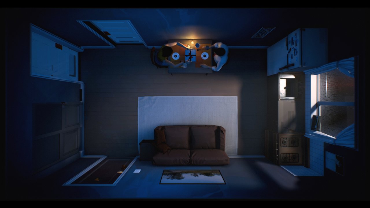 [04/05/2021] Spielerisch ist Twelve Minutes am ehesten als Point&Click-Adventure zu beschreiben: Ihr erkundet die Wohnung, interagiert mit Gegenständen und führt Dialoge.