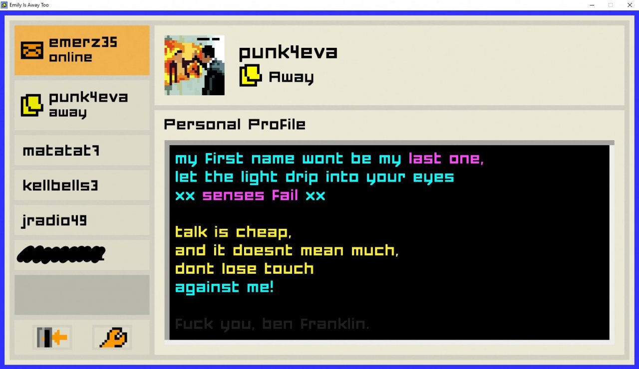[08/06/2021] Hier erfahren wir zum ersten mal von Evelyn, einer Punk liebenden, edgy Teenagerin.&nbsp;