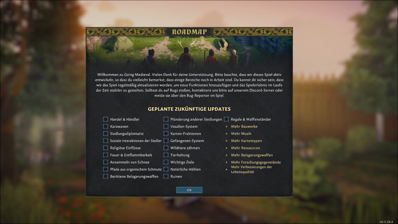[01/06/2021] So soll es geschehen! Die Roadmap der Entwickler ist sehr ambitioniert, erinnert aber auch an Features die in Rimworld bereits enthalten sind.