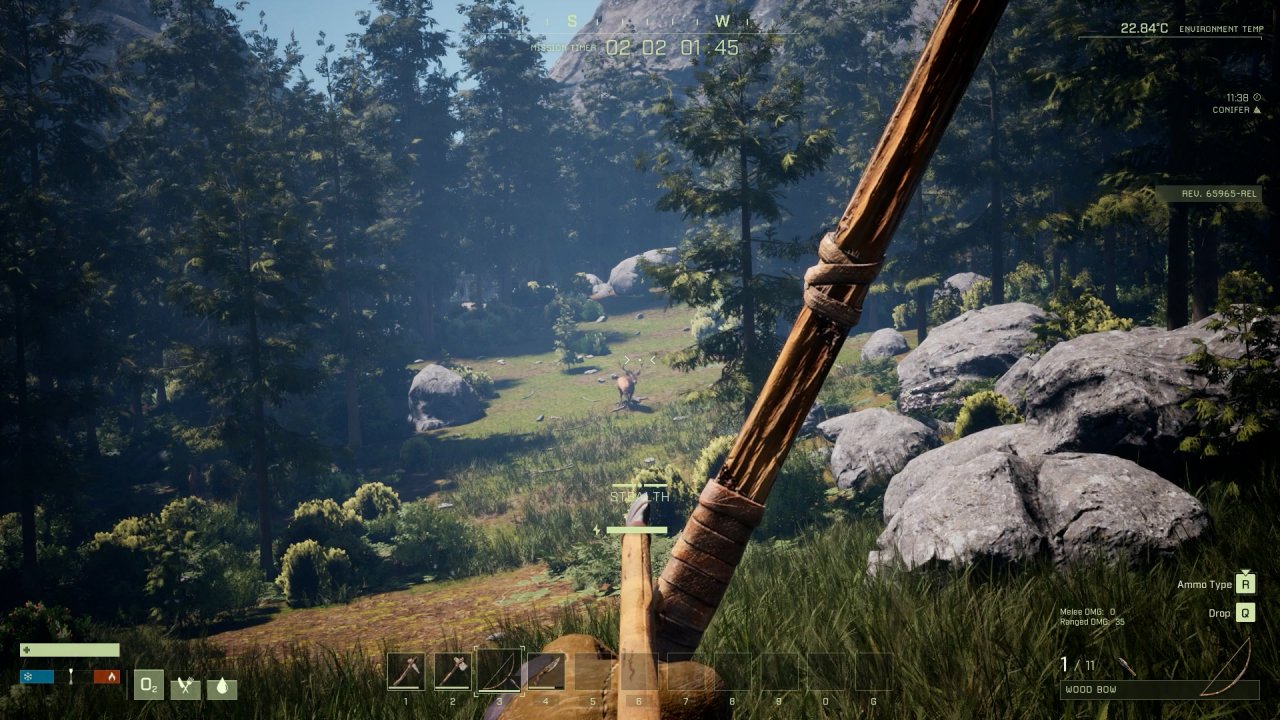 [19/08/2021] Die Jagd in Icarus ist ganz schön anspruchsvoll. Beim Zielen mit Pfeil und Bogen ist Geschick und Präzision gefragt.