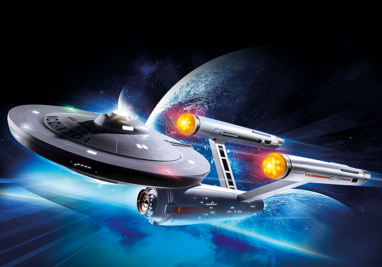 Ein Playmobil-Modell der Enterprise
