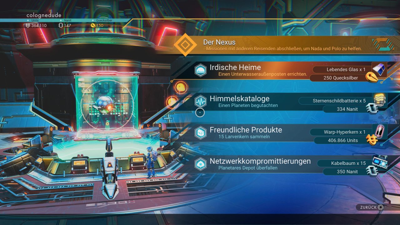 [04/08/2021] Das BEYOND-Update verwandelte die Anomalien in Hub-Welten, in denen ihr mit anderen Spielern interagieren und sogar gemeinsam Aufträge annehmen könnt. &nbsp;