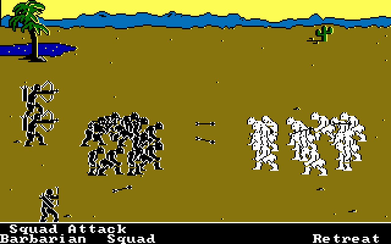 [03/09/2021] In The Ancient Art of War (1984) führt ein Squad aus unterschiedlich befähigten Kriegern die vom Spieler erteilten Befehle wie etwa Angreifen, Vorrücken oder Zurückziehen in Echtzeit aus. &nbsp;