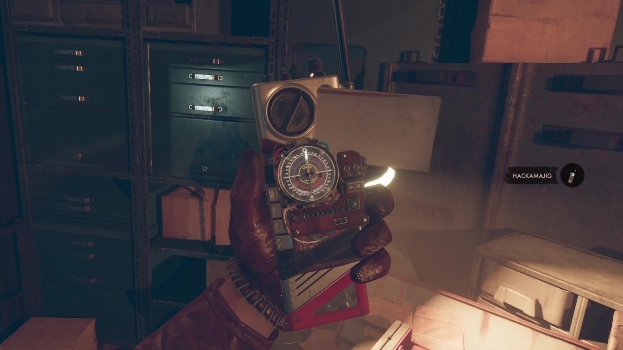 [13/09/2021] Das Allzwecktool Hackamajig ist eines der ersten Spielzeuge, die ihr in Deathloop erhaltet.